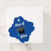 Afgestudeerd | Blauw | Gepersonaliseerd | CadeauLa Bedankjes Labels (In situ)