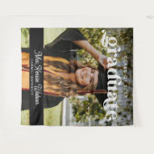 Afgestudeerd Boho Chic Trendy Klas van 2025 Afstud Wandkleed (Voorkant (horizontaal))