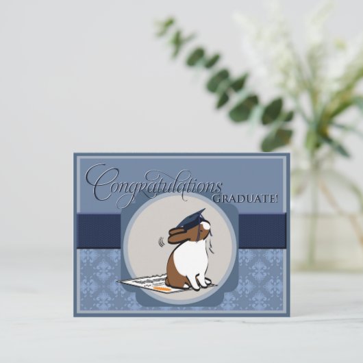 AFGESTUDEERD! BRIEFKAART (Staand voorkant)