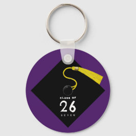 Afgestudeerd cadeau om te bewaren sleutelhanger