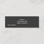 Afgestudeerd Contactkaartje (Achterkant)