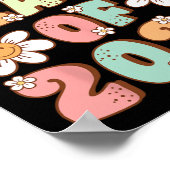 Afgestudeerd Cute Groovy Afgestudeerd Cl Van 2023  Poster (Hoek)