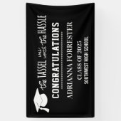 Afgestudeerd | De tasel was het gedoe waard Spandoek (Verticaal)