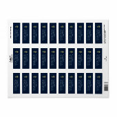 Afgestudeerd dierenarts Navyblauw Goud Etiket (Full Sheet)