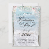 AFGESTUDEERD | Elegant Beach Floral Arbor Kaart (Voorkant)