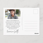 Afgestudeerd foto afstudeerjaar afstuderen briefkaart (Achterkant)