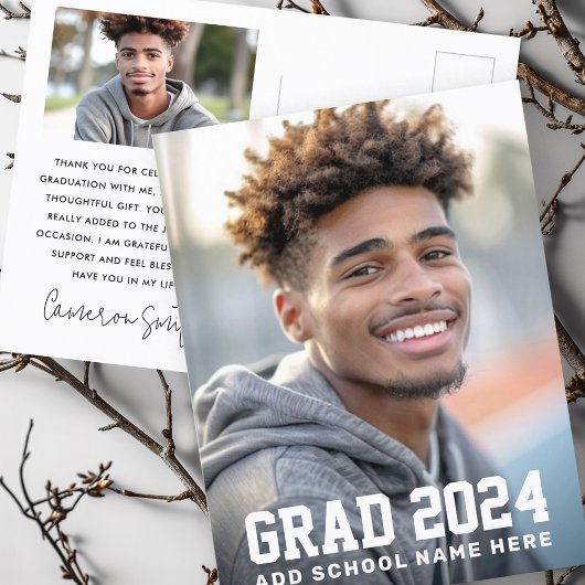 Afgestudeerd foto afstudeerjaar afstuderen briefkaart