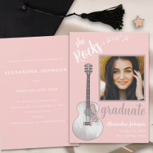 Afgestudeerd Foto Roze Country Muziek Afstudeerfee