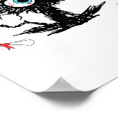 Afgestudeerd Funny Black Cat Afstuderen Laatste da Poster (Hoek)