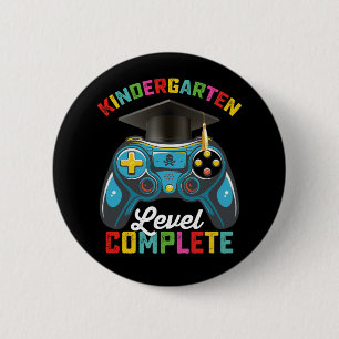 Afgestudeerd gamen op kleuter niveau voltooid ronde button 5,7 cm