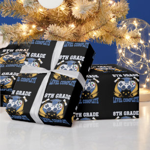Afgestudeerd gamer met volledige 8e klas gaming ni cadeaupapier