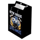 Afgestudeerd gamer met volledige 8e klas gaming ni medium cadeauzakje (Voorkant Gekanteld)
