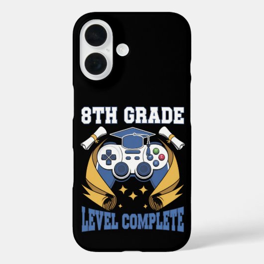 Afgestudeerd gamer voltooid niveau 8e leerjaar Case-Mate iPhone case (Achterkant)