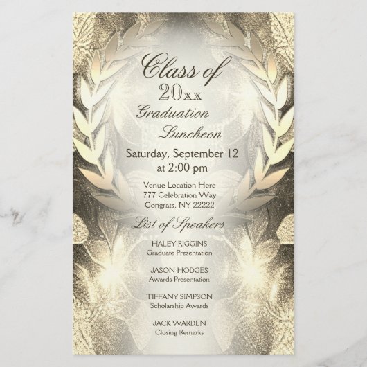 Afgestudeerd | Gouden Laurel Leaf (Voorkant)