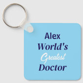 Afgestudeerd Grootste Dokter Ter Wereld Persoonlij Sleutelhanger (Voorkant)