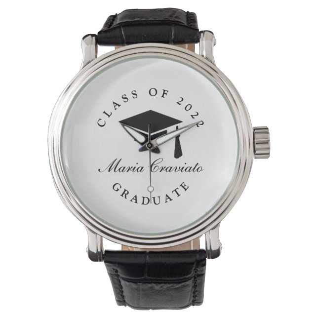 Afgestudeerd Horloge Cadeau – Op Maat Gegraveerd T (Voorkant)