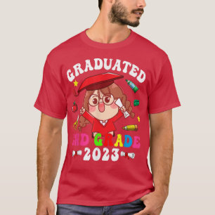 Afgestudeerd in 2023 2e graad Cute Anime Girl Funn T-shirt