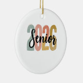 Afgestudeerd in 2026 Afstudeergeschenk 2026 Keramisch Ornament (Rechts)