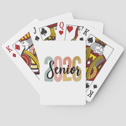 Afgestudeerd in 2026 Afstudeergeschenk 2026 Pokerkaarten (Achterkant)