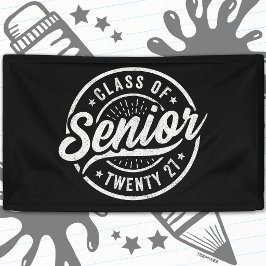 Afgestudeerd in 2027 Retro Vintage Afstudeerklas 2 Spandoek