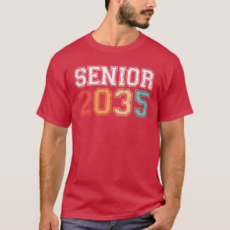 Afgestudeerd in 2035 Retro Vintage grappig T-shirt