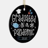 Afgestudeerd in een pandemische kerstversiering va keramisch ornament (Rechts)