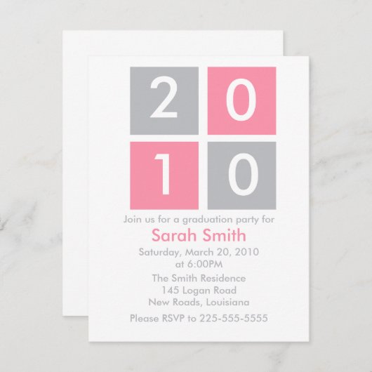 Afgestudeerd Kaart (Voorkant / Achterkant)