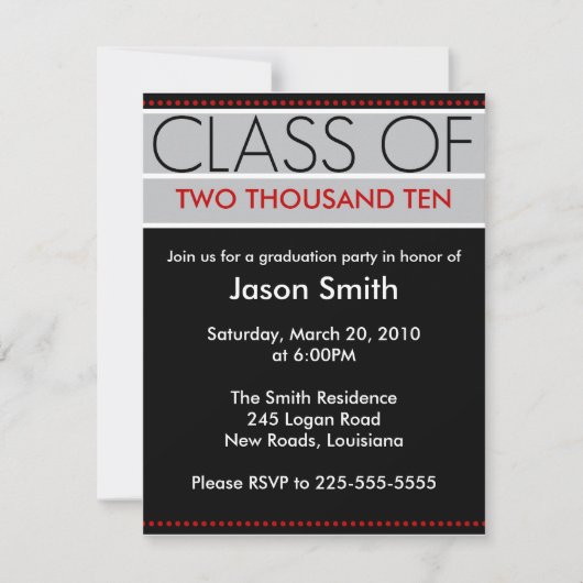 Afgestudeerd Kaart (Voorkant)