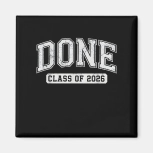 Afgestudeerd klas van 2026 Afstudeerdienaar Funny Magneet