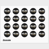 Afgestudeerd Klas Van 2026 Afstuderen 26 Trots Afg Ronde Sticker (Vel)