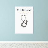 Afgestudeerd Medicus 2026 Aangepaste Naam Canvas Afdruk (Insitu (Houten vloer))