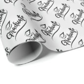 Afgestudeerd met afstudeerhoed cadeaupapier (Rol Hoek)