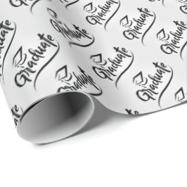 Afgestudeerd met afstudeerhoed cadeaupapier