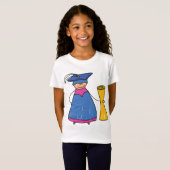 Afgestudeerd met een diploma meisjes T-shirt (Voorkant volledig)