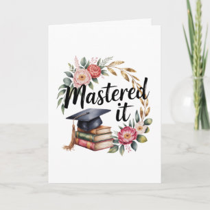 Afgestudeerd Met Glans Afstudeerbloemen Boeken Kap Kaart