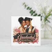 Afgestudeerd met Grace Son Save The Date (Staand voorkant)