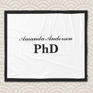 Afgestudeerd met PhD gepersonaliseerde naam Fleece Deken