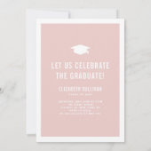 Afgestudeerd met Roze Foto Collage Afstudeeruitnod Kaart (Achterkant)