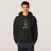 Afgestudeerd met succes Rex zonnebril afstuderen Hoodie (Voorkant volledig)