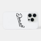 Afgestudeerd Minimaal Design iPhone Hoesje (Achterkant horizontaal)