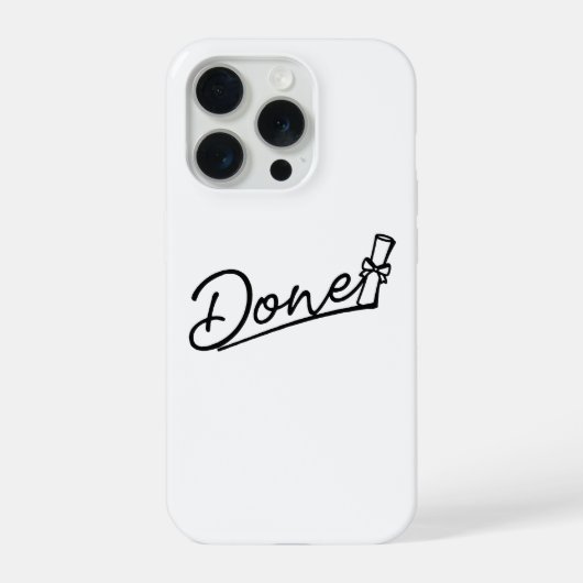 Afgestudeerd Minimaal Design iPhone Hoesje (Achterkant)
