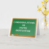 Afgestudeerd.  Misspeld.  Grappig Kaart (Gele Bloem)