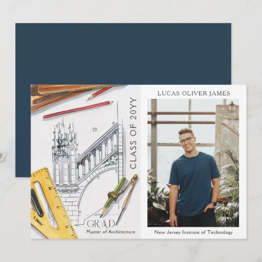 Afgestudeerd Moderne Foto Architectuur Ingenieur (Voorkant / Achterkant)