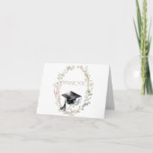 Afgestudeerd Mutje Wilde Bloemen Afstuderen Bedankkaart (Voorkant)