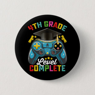 Afgestudeerd op 4e leerjaar niveau Afstudeer Gamin Ronde Button 5,7 Cm