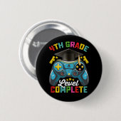 Afgestudeerd op 4e leerjaar niveau Afstudeer Gamin Ronde Button 5,7 Cm (Voorkant /achterkant)