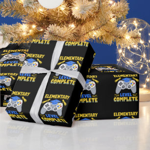 Afgestudeerd op basisniveau gaming gamer cadeaupapier