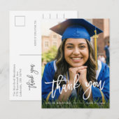 Afgestudeerd | Op maat gemaakte elegante script be Briefkaart (Voorkant / Achterkant)