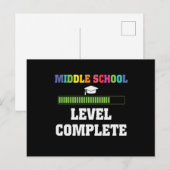 Afgestudeerd op middelbareschoolniveau briefkaart (Voorkant / Achterkant)