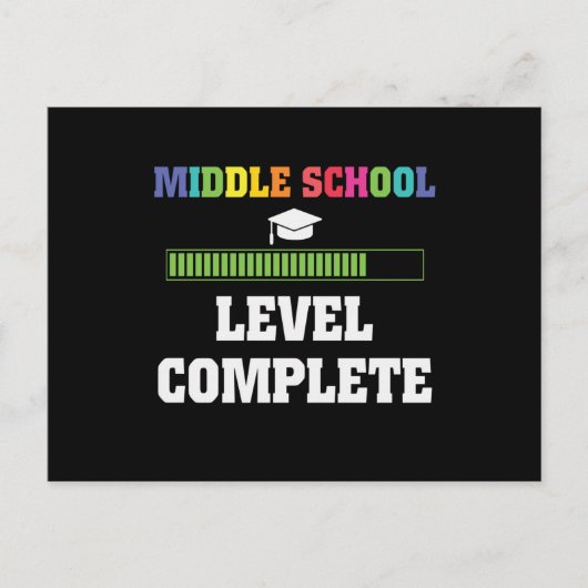 Afgestudeerd op middelbareschoolniveau briefkaart (Voorkant)